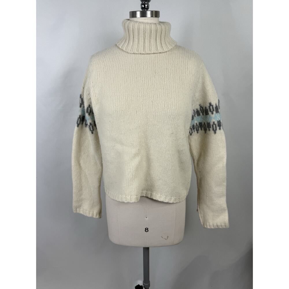 Vintage 90's Pandemonium Sz Large‎ Cozy Lounge Holiday Turtleneck Sweater Thick
